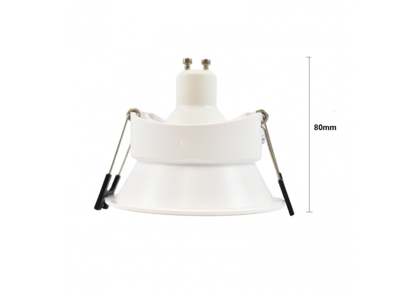 Support spot rond pour ampoule GU10 / MR16-Coupe diamètre 85 mm-Faible UGR - B994-B - Barcelona LED Support spot rond pour ampoule GU10 / MR16-Coupe diamètre 85 mm-Faible UGR - B994-B - Barcelona LED