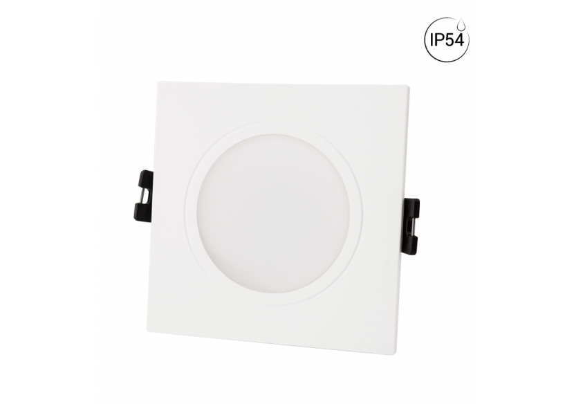 Collerette carrée pour ampoule GU10/ MR16-Diffuseur opale-Coupe diamètre 75-80 mm-IP54 - B999-C-B - Barcelona LED Collerette carrée pour ampoule GU10/ MR16-Diffuseur opale-Coupe diamètre 75-80 mm-IP54 - B999-C-B - Barcelona LED