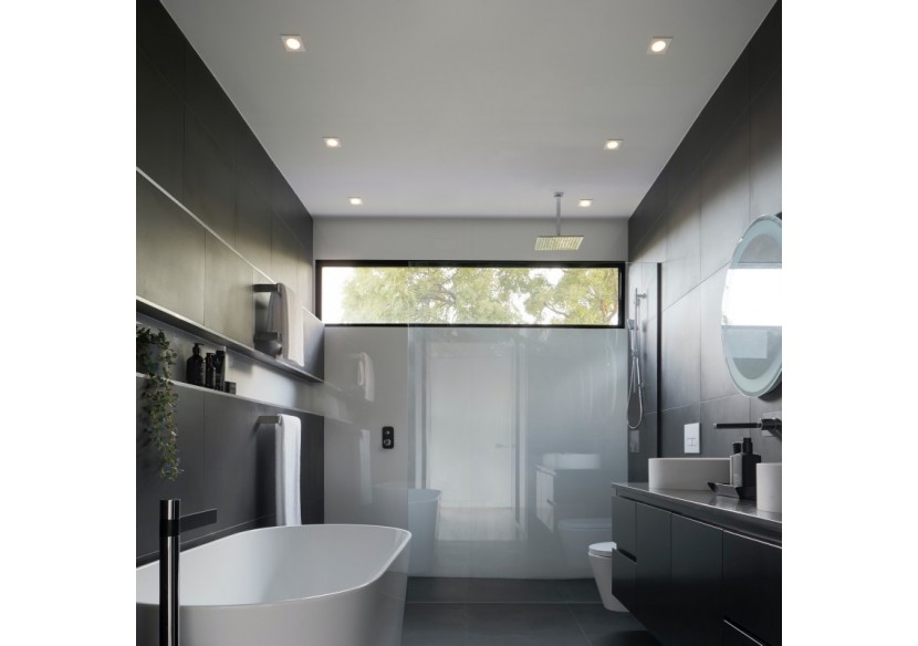 Collerette carrée pour ampoule GU10/ MR16-Diffuseur opale-Coupe diamètre 75-80 mm-IP54 - B999-C-B - Barcelona LED Collerette carrée pour ampoule GU10/ MR16-Diffuseur opale-Coupe diamètre 75-80 mm-IP54 - B999-C-B - Barcelona LED