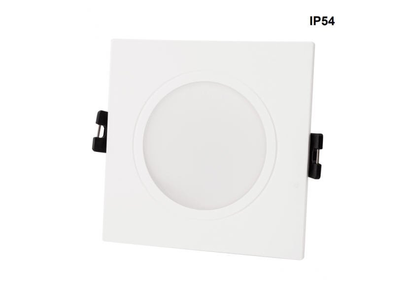 Collerette carrée pour ampoule GU10/ MR16-Diffuseur opale-Coupe diamètre 75-80 mm-IP54 - B999-C-B - Barcelona LED Collerette carrée pour ampoule GU10/ MR16-Diffuseur opale-Coupe diamètre 75-80 mm-IP54 - B999-C-B - Barcelona LED