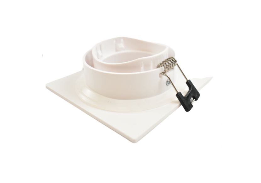 Collerette carrée pour ampoule GU10/ MR16-Diffuseur opale-Coupe diamètre 75-80 mm-IP54 - B999-C-B - Barcelona LED Collerette carrée pour ampoule GU10/ MR16-Diffuseur opale-Coupe diamètre 75-80 mm-IP54 - B999-C-B - Barcelona LED