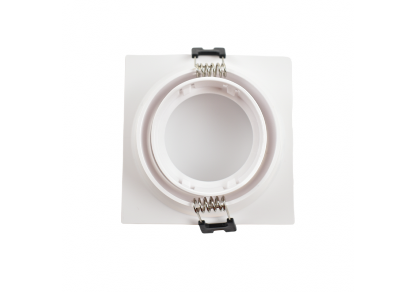 Collerette carrée pour ampoule GU10/ MR16-Diffuseur opale-Coupe diamètre 75-80 mm-IP54 - B999-C-B - Barcelona LED Collerette carrée pour ampoule GU10/ MR16-Diffuseur opale-Coupe diamètre 75-80 mm-IP54 - B999-C-B - Barcelona LED