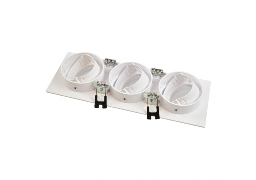 Support de spot triple orientable pour ampoules GU10/MR16-Coupe 75 x 235 mm - B996-B - Barcelona LED Support de spot triple orientable pour ampoules GU10/MR16-Coupe 75 x 235 mm - B996-B - Barcelona LED