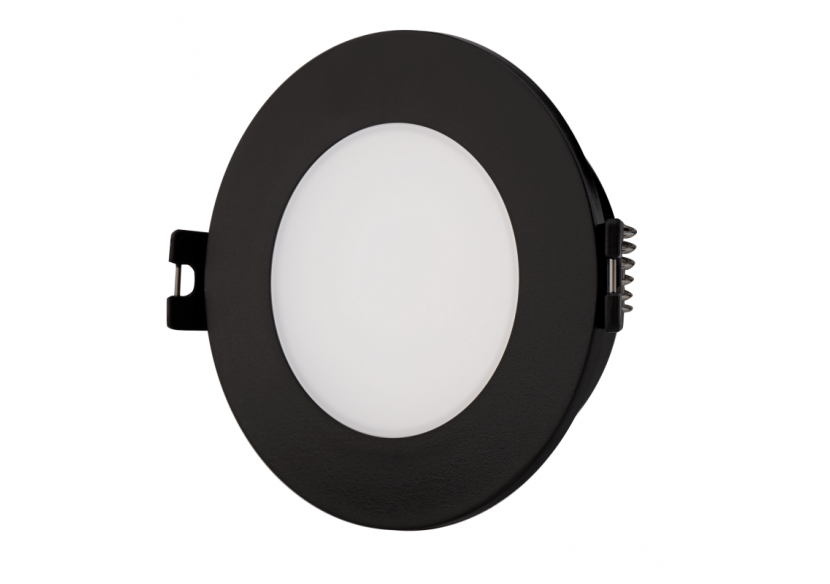Collerette downlight étanche ronde pour ampoule GU10 / MR16-Diffuseur opale-Coupe diamètre 75-80 mm - B999-R-N - Barcelona LED Collerette downlight étanche ronde pour ampoule GU10 / MR16-Diffuseur opale-Coupe diamètre 75-80 mm - B999-R-N - Barcelona LED
