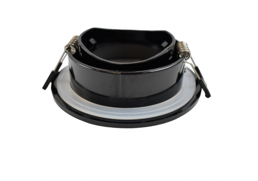 Collerette downlight étanche ronde pour ampoule GU10 / MR16-Diffuseur opale-Coupe diamètre 75-80 mm - B999-R-N - Barcelona LED Collerette downlight étanche ronde pour ampoule GU10 / MR16-Diffuseur opale-Coupe diamètre 75-80 mm - B999-R-N - Barcelona LED