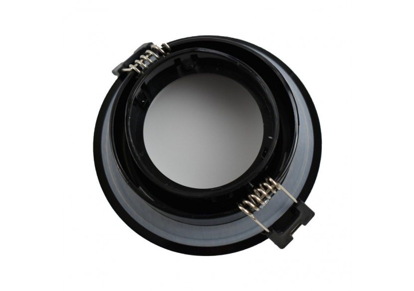 Collerette downlight étanche ronde pour ampoule GU10 / MR16-Diffuseur opale-Coupe diamètre 75-80 mm - B999-R-N - Barcelona LED Collerette downlight étanche ronde pour ampoule GU10 / MR16-Diffuseur opale-Coupe diamètre 75-80 mm - B999-R-N - Barcelona LED