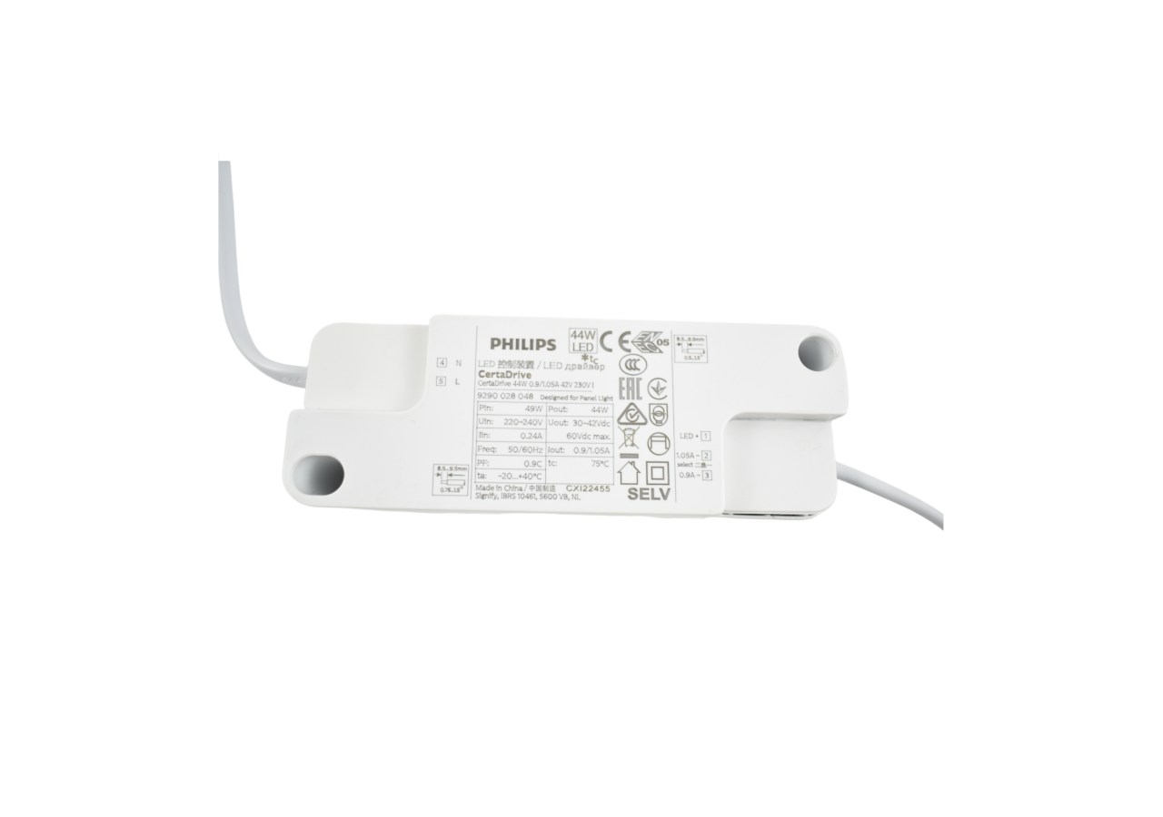 Lot de 2-Panneau LED 60x60 extra-plat-Driver Philips-44W-UGR19 - K5235-BF-2 - Barcelona LED