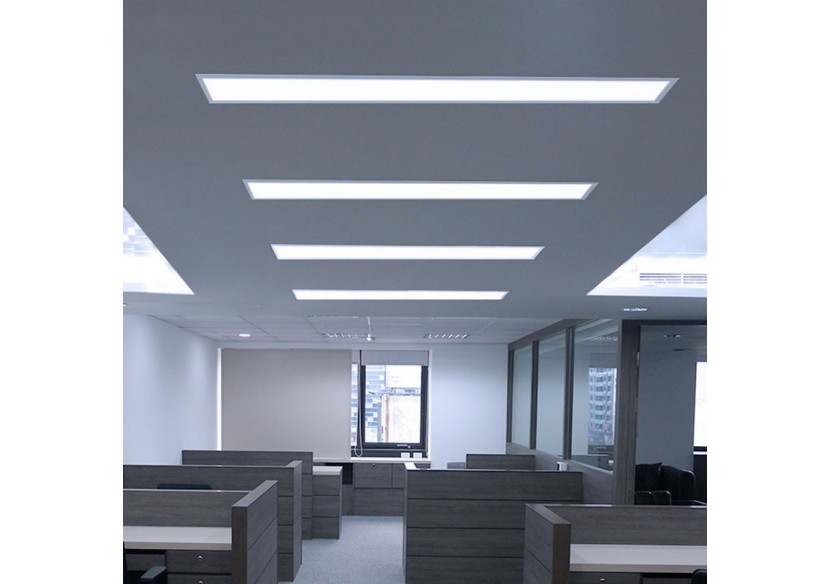 Lot de 8-Panneau LED 120x30 extra-plat-Driver Philips-44W-UGR19 - K5236-BC-8 - Barcelona LED Lot de 8-Panneau LED 120x30 extra-plat-Driver Philips-44W-UGR19 - K5236-BC-8 - Barcelona LED