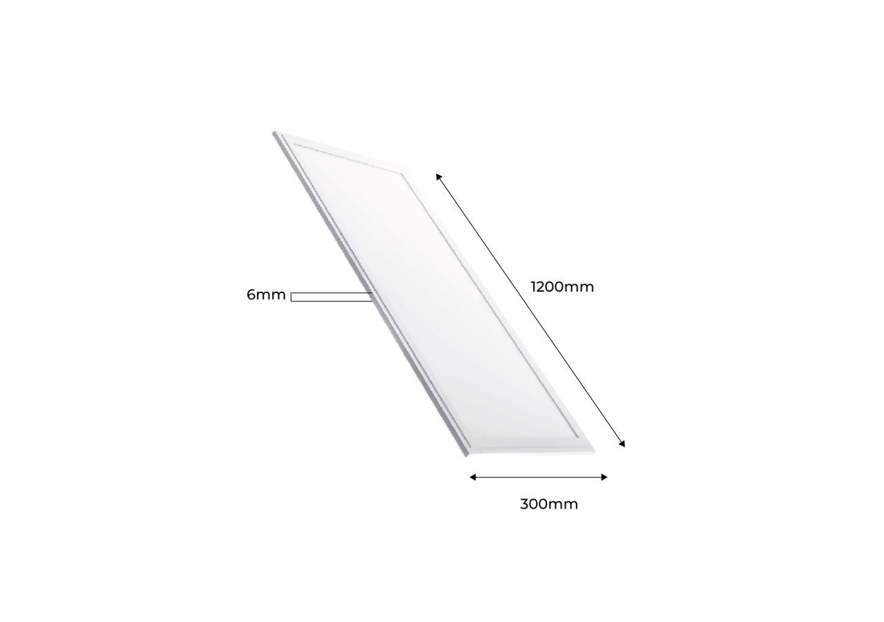 Lot de 8-Panneau LED 120x30 extra-plat-Driver Philips-44W-UGR19 - K5236-BC-8 - Barcelona LED