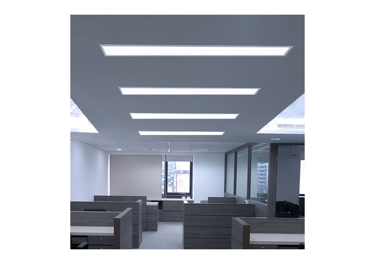 Lot de 8-Panneau LED 120x30 extra-plat-Driver Philips-44W-UGR19 - K5236-BF-8 - Barcelona LED