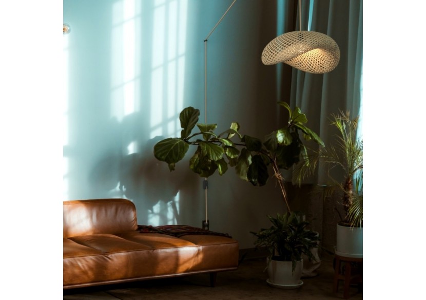 Suspension en osier "Vimet Lite" avec interrupteur et prise murale - K170-C-CU - Barcelona LED