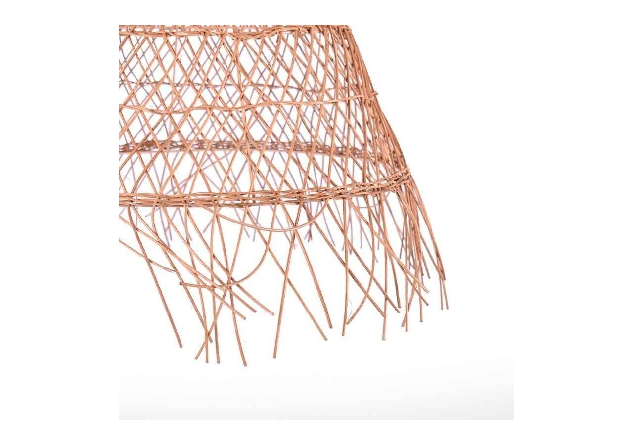 Suspension en osier "Willow" avec interrupteur et prise murale - K171-C-B - Barcelona LED