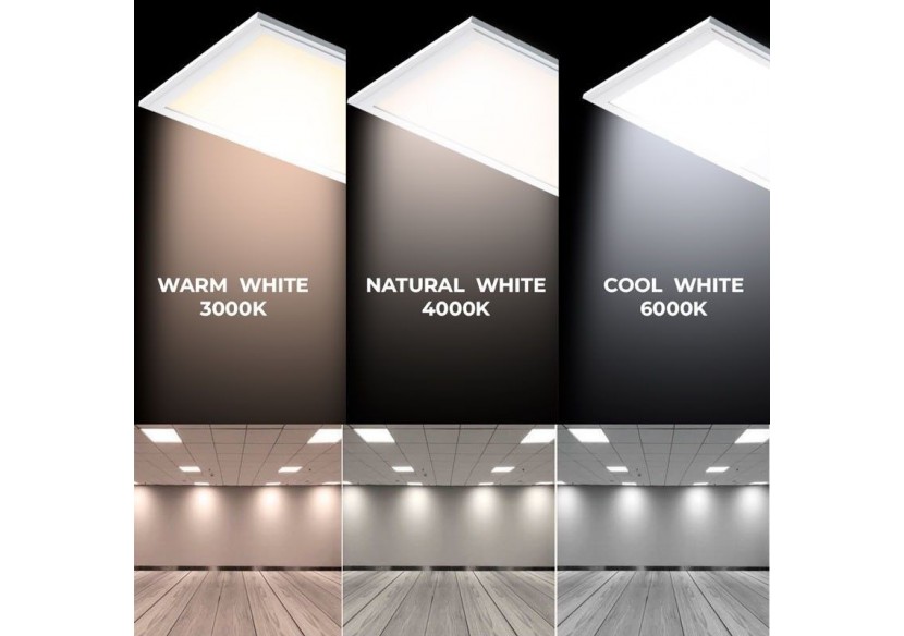 Lot de 12-Panneau LED 120x60 extra-plat-Driver PHILIPS-72W-UGR19 - K5234-BC-12 - Barcelona LED