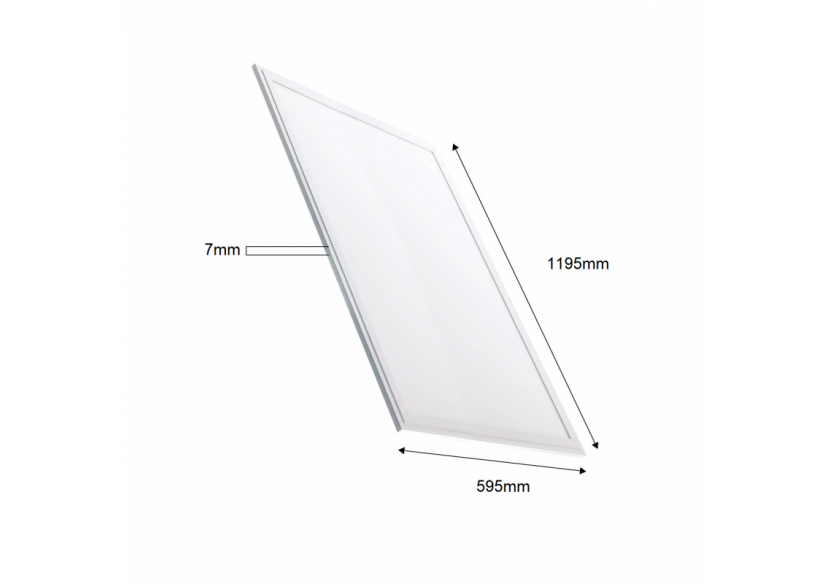 Lot de 12-Panneau LED 120x60 extra-plat-Driver PHILIPS-72W-UGR19 - K5234-BF-12 - Barcelona LED