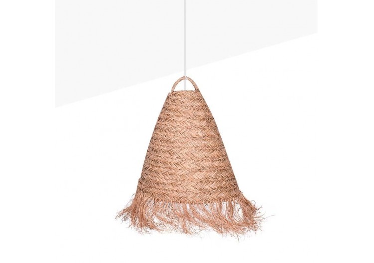 Suspension en fibre naturelle "Nam" avec interrupteur et prise murale - K173-C-B - Barcelona LED 2