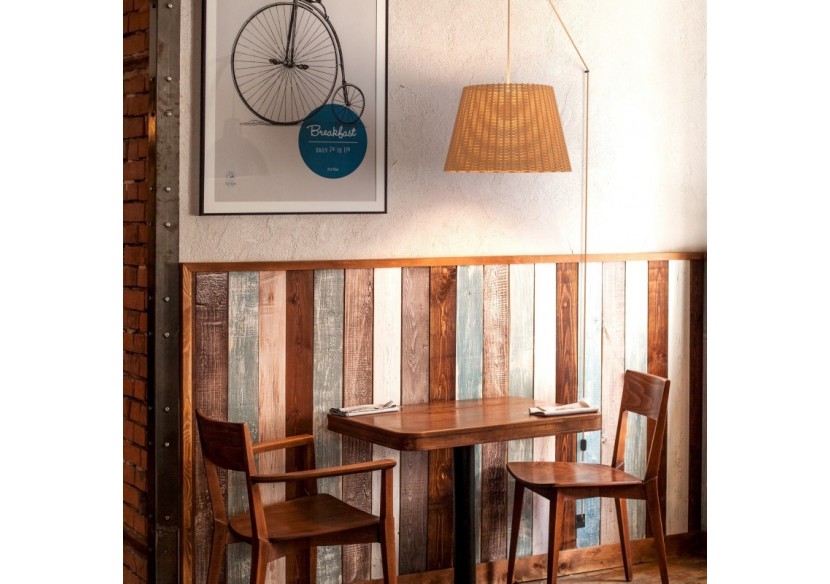 Suspension en osier "Hank" avec interrupteur et prise - K175-C-CU - Barcelona LED