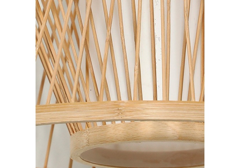 Suspension en bambou "Rise" avec interrupteur et prise - K177-C-CU - Barcelona LED