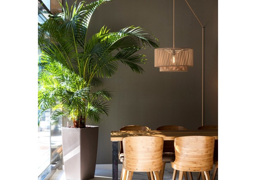 Suspension en jute "Bali" avec interrupteur et prise - K181-C-CU - Barcelona LED