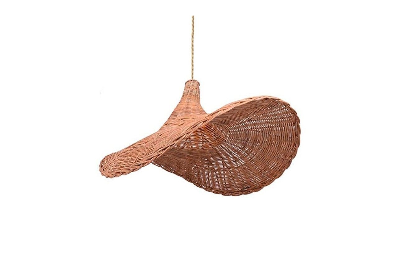 Suspension en osier "Tien" avec interrupteur et prise - K183-C-CU - Barcelona LED