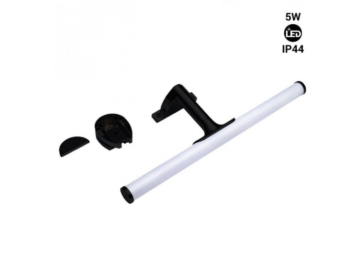 Applique LED tubulaire pour miroir de salle de bains-30cm-5W | 3 possibilités de fixation - LE209-N-BN - Barcelona LED