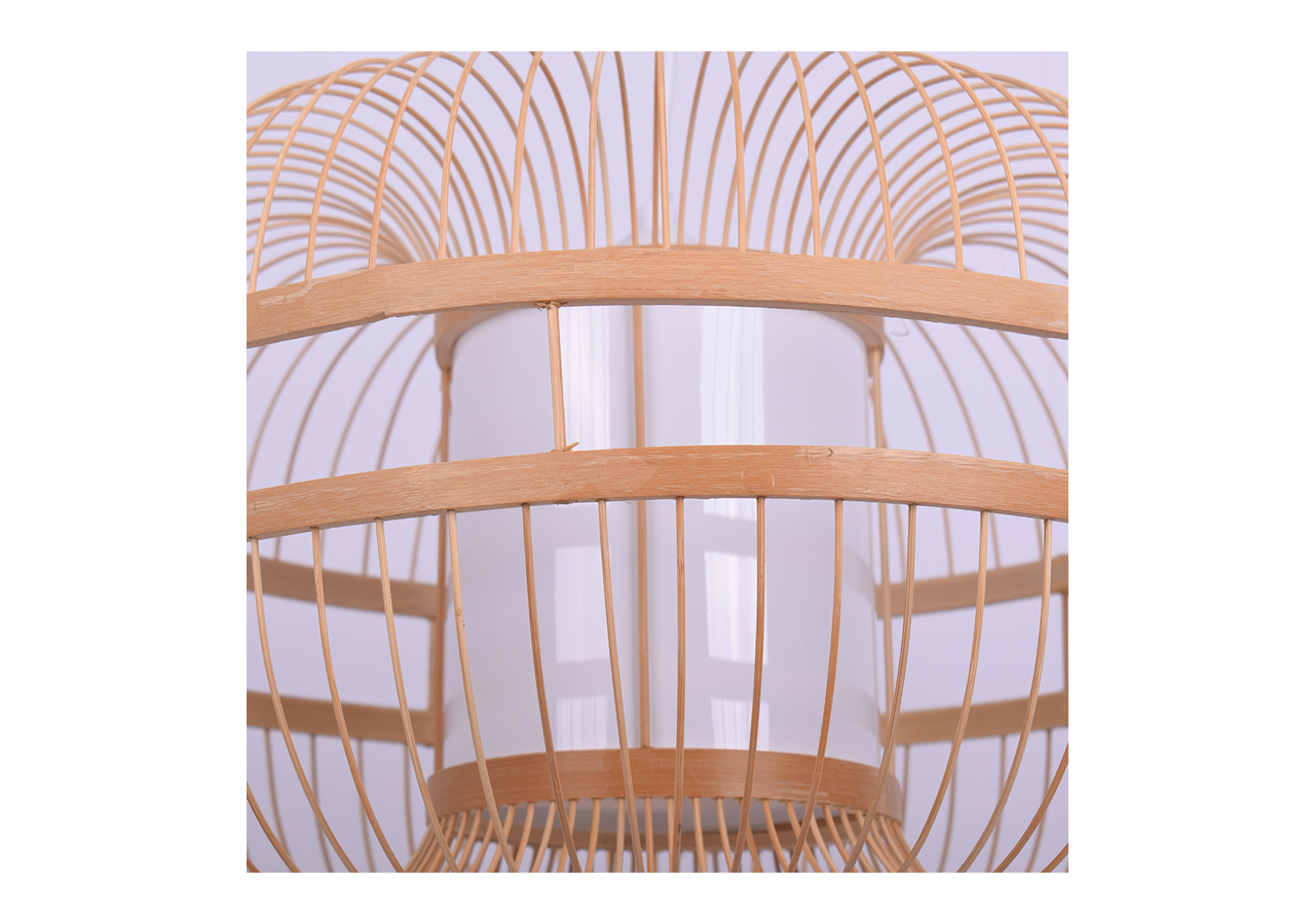 Suspension japonaise en bambou "Kaizen" avec interrupteur et prise - K179-C-B - Barcelona LED