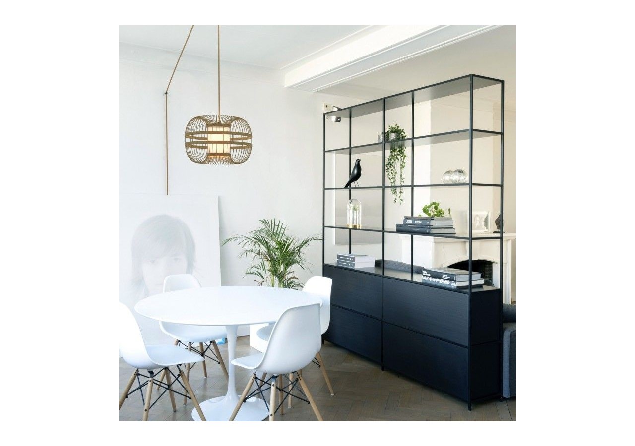 Suspension japonaise en bambou "Kaizen" avec interrupteur et prise - K179-C-CU - Barcelona LED