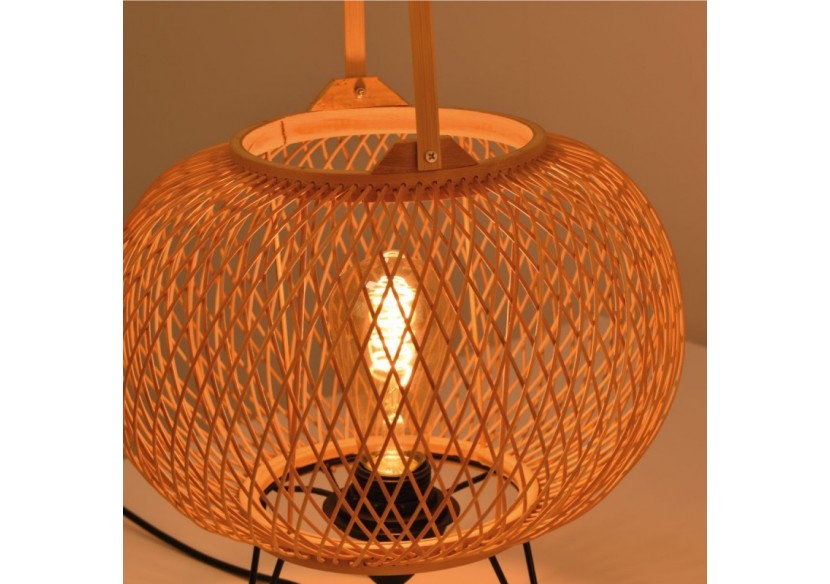 Lampe à poser en bambou "Sendai"-E27 - K185-EU-N - Barcelona LED