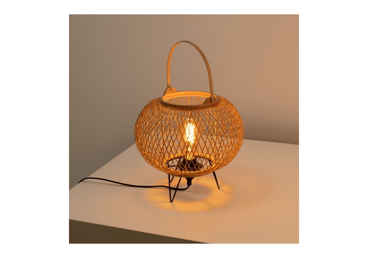 Lampe à poser en bambou "Sendai"-E27 - K185-EU-N - Barcelona LED