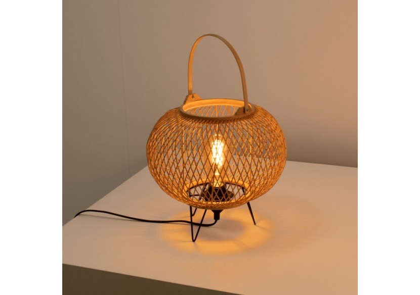 Lampe à poser en bambou "Sendai"-E27 - K185-EU-N - Barcelona LED