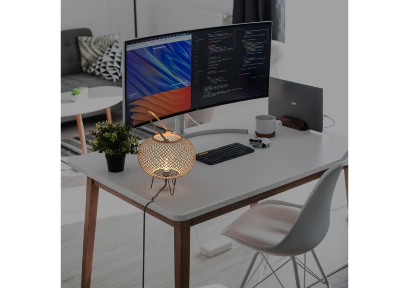 Lampe à poser en bambou "Sendai"-E27 - K185-EU-N - Barcelona LED