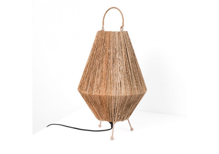 Lampe à poser naturelle en jute "Ross"-E27 - K184-EU-N - Barcelona LED