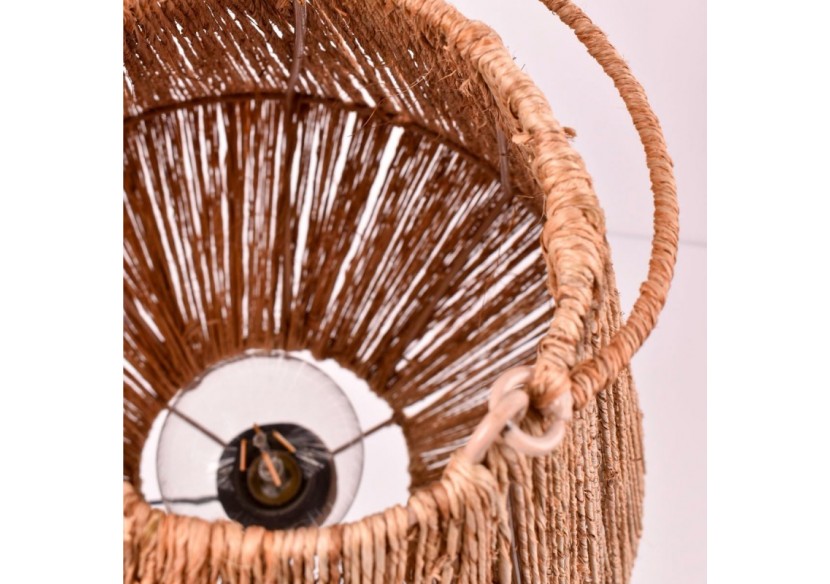 Lampe à poser naturelle en jute "Ross"-E27 - K184-EU-N - Barcelona LED