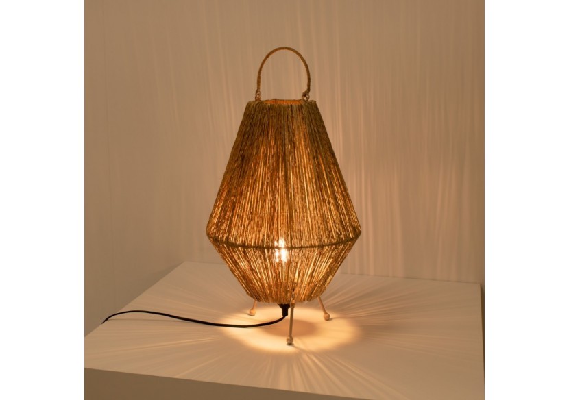 Lampe à poser naturelle en jute "Ross"-E27 - K184-EU-N - Barcelona LED