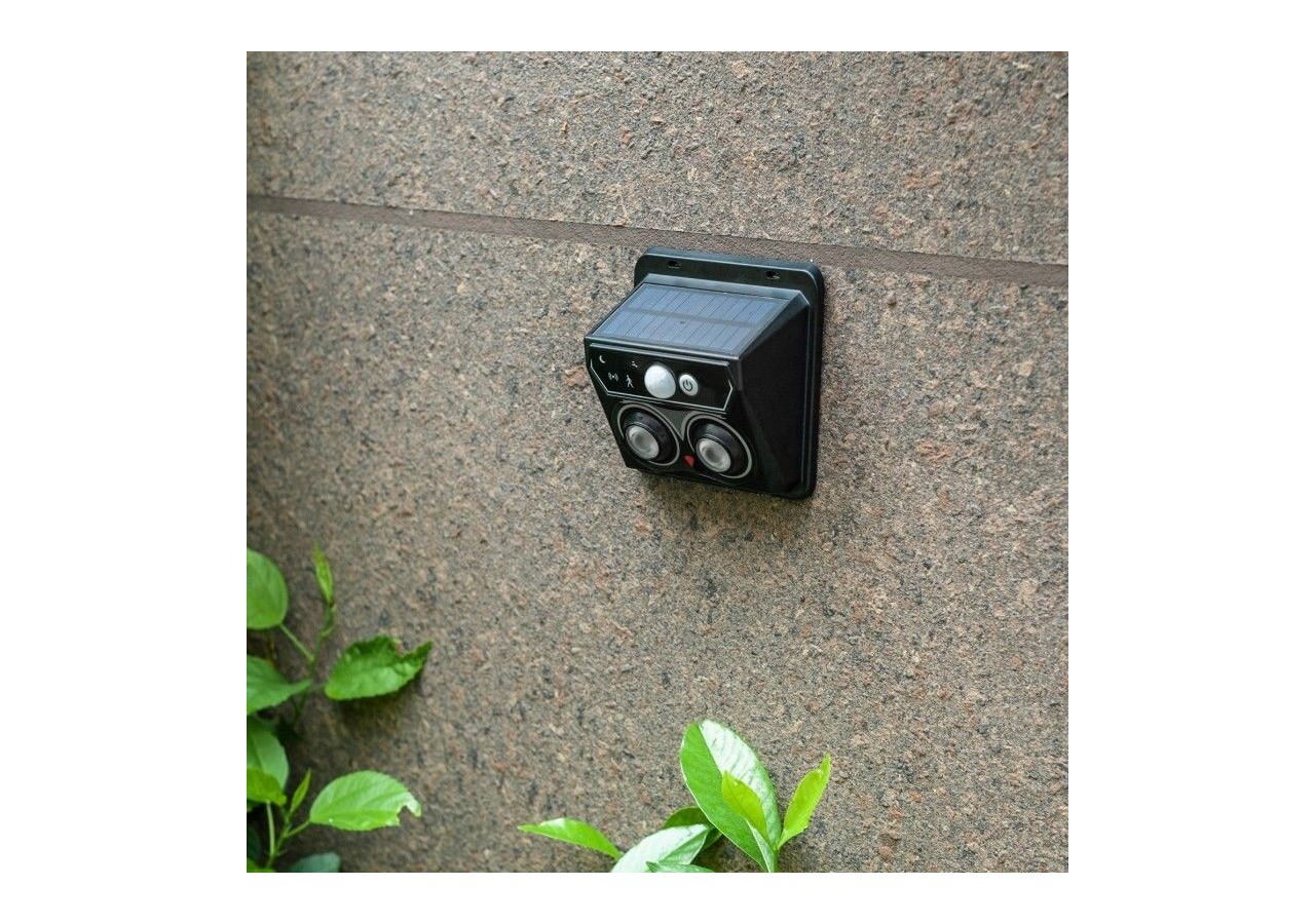 Pack x 2-Applique murale solaire extérieure avec capteur de mouvement PIR-1W (2x0,5W)-IP44 - SL25-BC - Barcelona LED