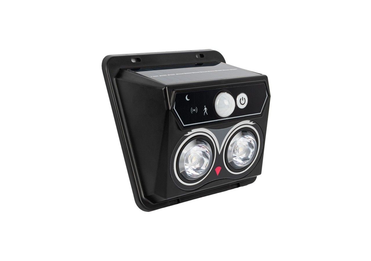 Pack x 2-Applique murale solaire extérieure avec capteur de mouvement PIR-1W (2x0,5W)-IP44 - SL25-BF - Barcelona LED