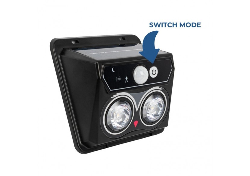 Pack x 2-Applique murale solaire extérieure avec capteur de mouvement PIR-1W (2x0,5W)-IP44 - SL25-BF - Barcelona LED