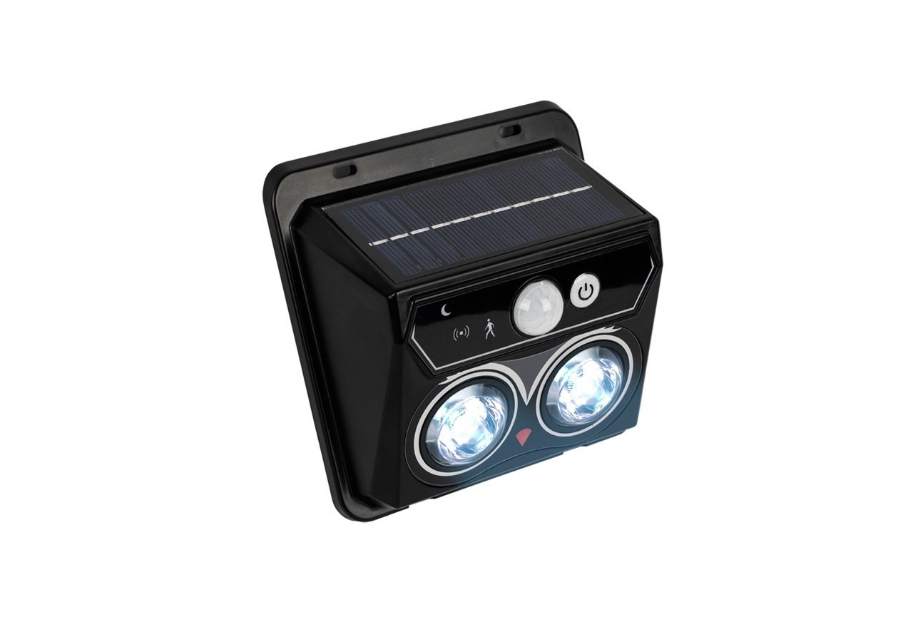 Pack x 2-Applique murale solaire extérieure avec capteur de mouvement PIR-1W (2x0,5W)-IP44 - SL25-BF - Barcelona LED