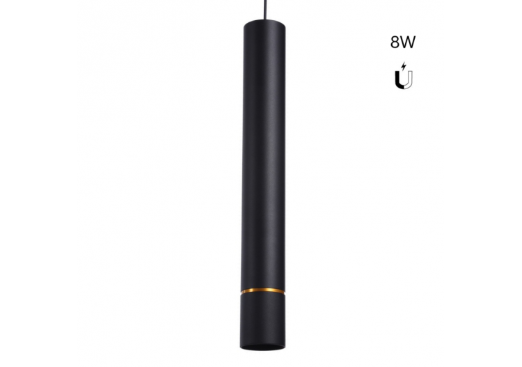 Spot suspendu LED sur rail magnétique 48V-8W-Ligne dorée - LCM-8W-ND-BN - Barcelona LED
