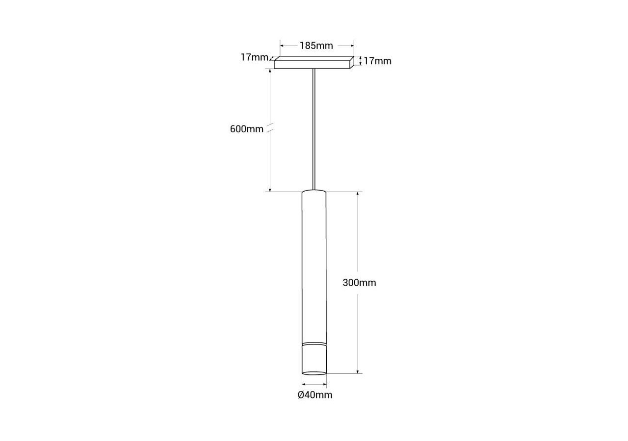 Suspension LED pour rail magnétique 48V-8W - LCM-8W-N-BN - Barcelona LED