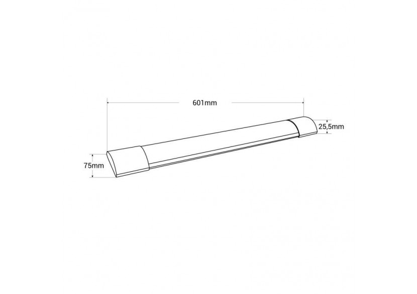 Linéaire LED en saillie-18W-60cm-IP20 - B8560-60-BN - Barcelona LED Linéaire LED en saillie-18W-60cm-IP20 - B8560-60-BN - Barcelona LED