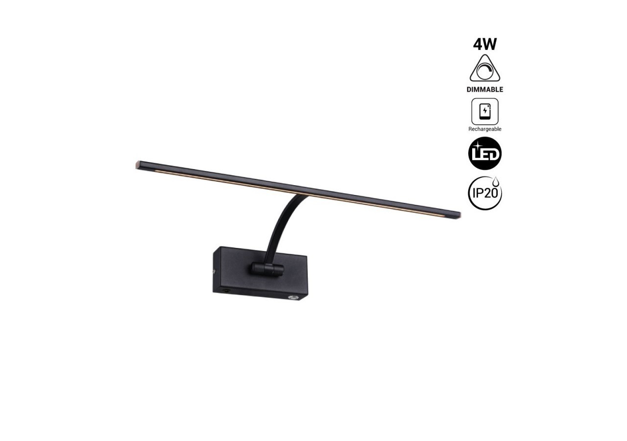 Applique tableau LED à batterie-Dimmable-4W-34cm - LN1524-N-BC - Barcelona LED