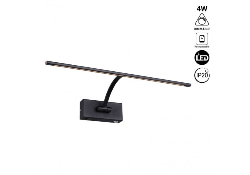 Applique tableau LED à batterie-Dimmable-4W-34cm - LN1524-N-BC - Barcelona LED Applique tableau LED à batterie-Dimmable-4W-34cm - LN1524-N-BC - Barcelona LED