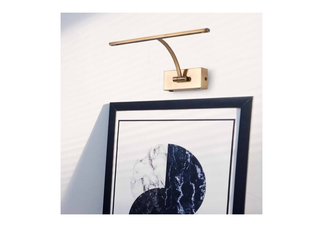 Applique tableau LED à batterie-Dimmable-4W-34cm - LN1524-BR-BC - Barcelona LED