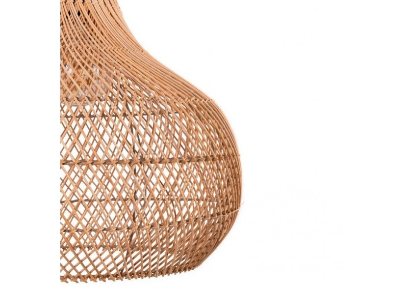 Suspension en osier "Samoa" avec interrupteur et prise - K187-C-B - Barcelona LED