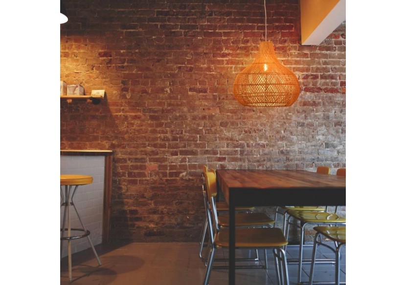 Suspension en osier "Samoa" - K187-CU - Barcelona LED Suspension en osier "Samoa" - K187-CU - Barcelona LED