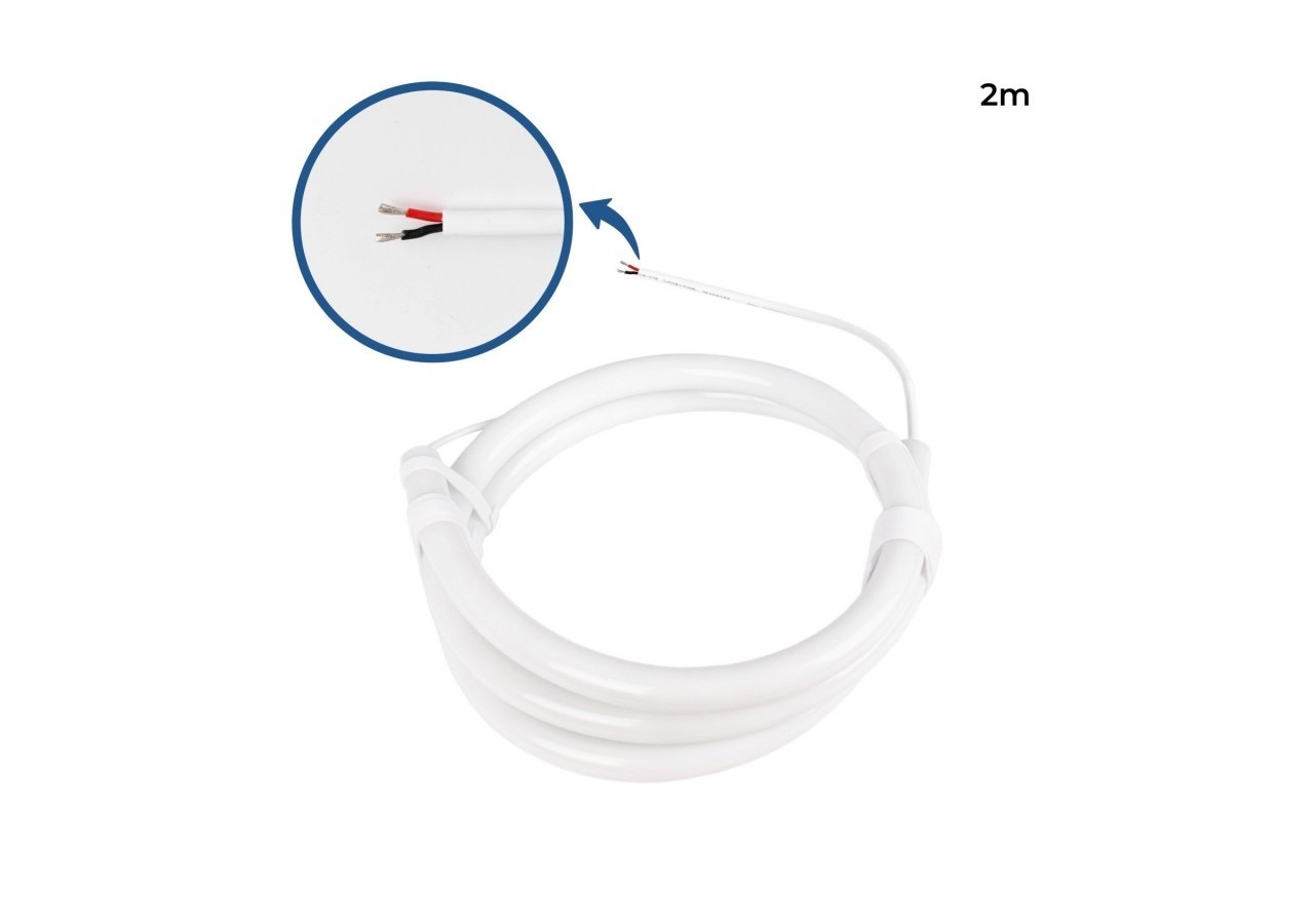 Néon LED flexible circulaire à 360 degrés-diamètre 22mm-2m-24V DC-240Ch/m-19,2W/m-IP65 - NSD22-2M-BC - Barcelona LED