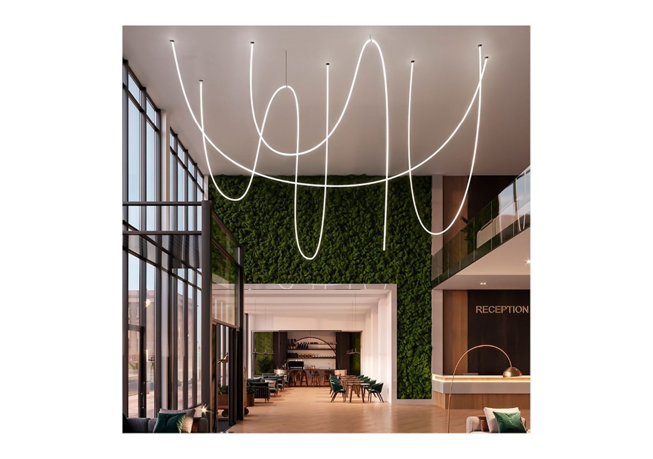 Néon LED flexible circulaire à 360 degrés-diamètre 22mm-2m-24V DC-240Ch/m-19,2W/m-IP65 - NSD22-2M-BC - Barcelona LED