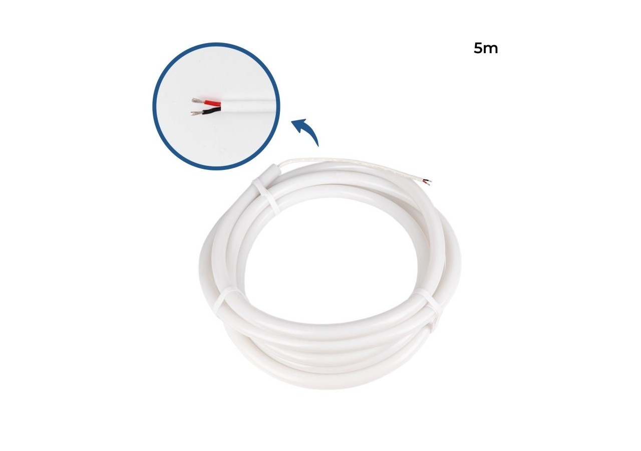 Néon LED flexible circulaire à 360 degrés-diamètre 22mm-5m-24V DC-240Ch/m-19,2W/m-IP65 - NSD22-5M-BC - Barcelona LED