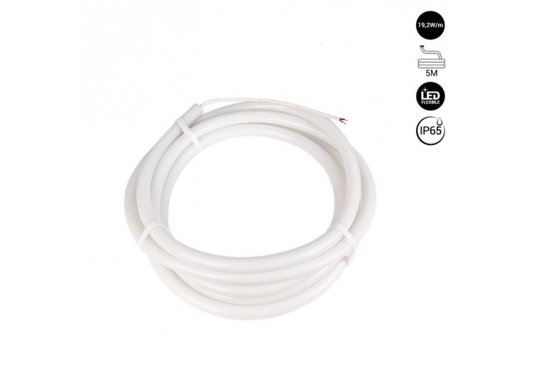 Néon LED flexible circulaire à 360 degrés-diamètre 22mm-5m-24V DC-240Ch/m-19,2W/m-IP65 - NSD22-5M-BN - Barcelona LED