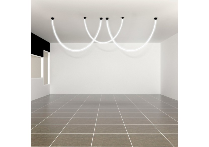 Néon LED flexible circulaire à 360 degrés-diamètre 22mm-5m-24V DC-240Ch/m-19,2W/m-IP65 - NSD22-5M-BN - Barcelona LED